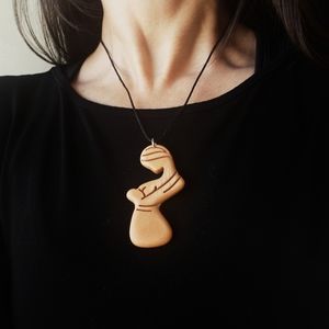 Breastfeeding Mama Necklace - Babywearing Mom Necklace - Mom and Baby Necklace